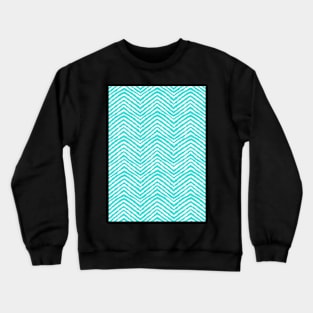 Abstract pattern, Chevron, Blue, Geometric, Pattern, Scandinavian, Nordic, Fashion print, Scandinavian art, Modern art, Wall art, Print, Minimalistic, Modern Crewneck Sweatshirt